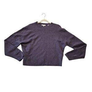 Vince Sweater Purple XL Boxy Wool Alpaca Mohair Luxury Closet Staple Italy